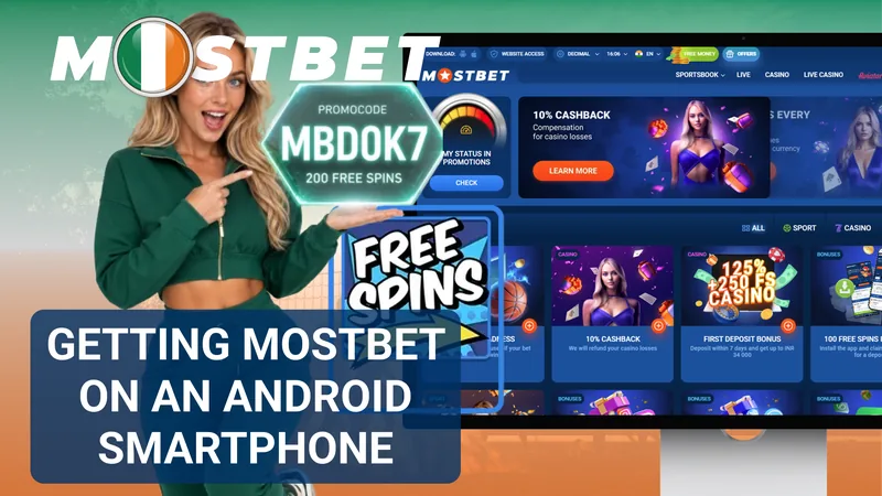 Downloading the Mostbet APK package on an Android smartphone