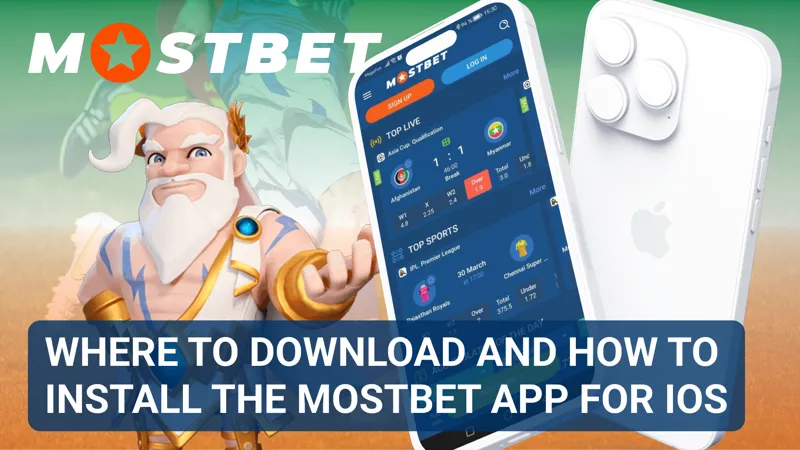 User downloading and installing the MostBet app on an iPhone through the iOS setup process.