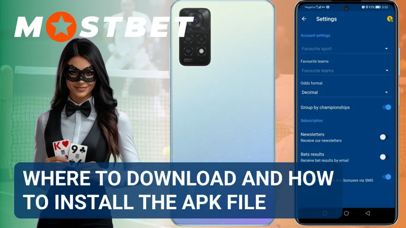 User downloading the MostBet APK file and preparing the installation on an Android device.