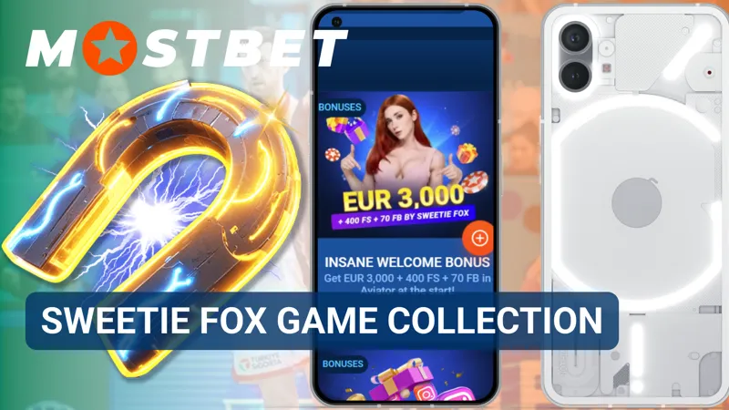 Sweetie Fox themed casino game collection on Mostbet
