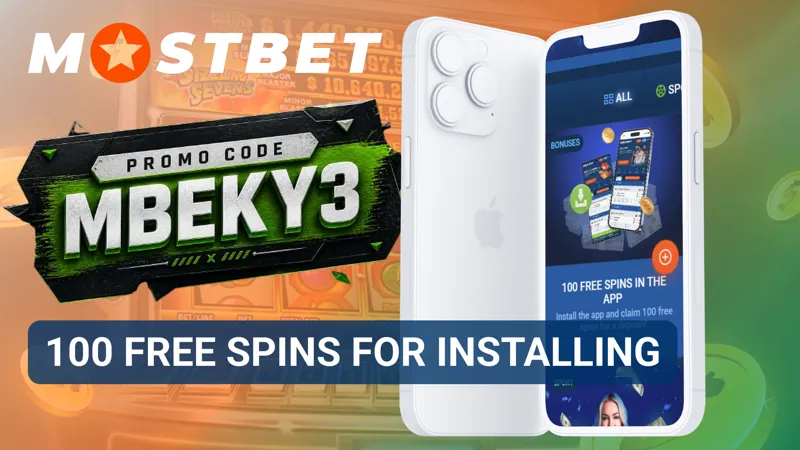 Free spins bonus for installing the Mostbet mobile application