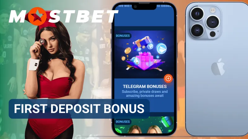 Welcome bonus for the first deposit on Mostbet