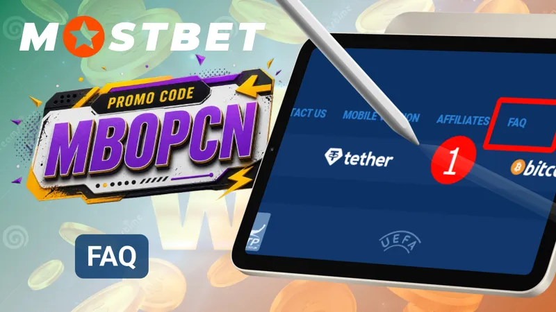 FAQ page in MostBet Casino with common questions and player support information.