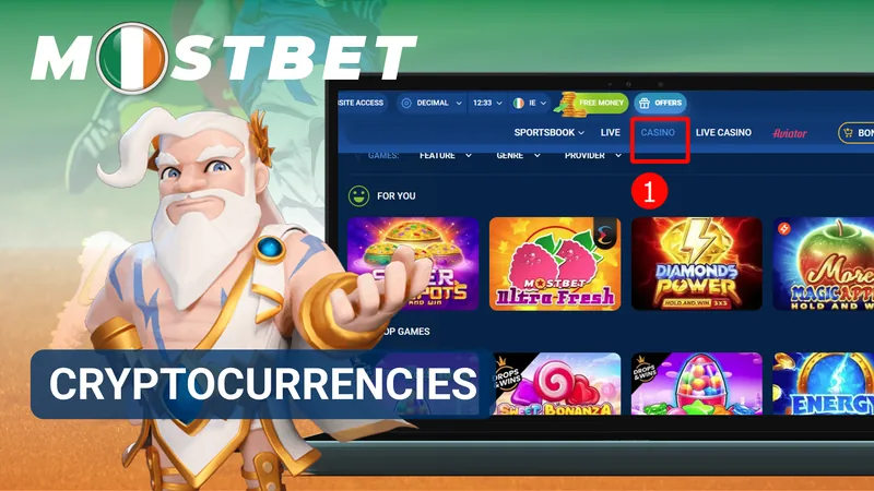 Depositing cryptocurrency into a MostBet account