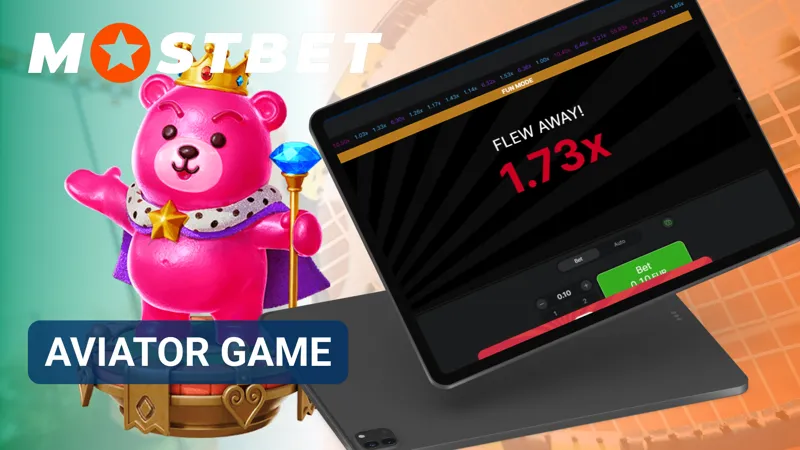 Aviator crash game interface in the Mostbet casino