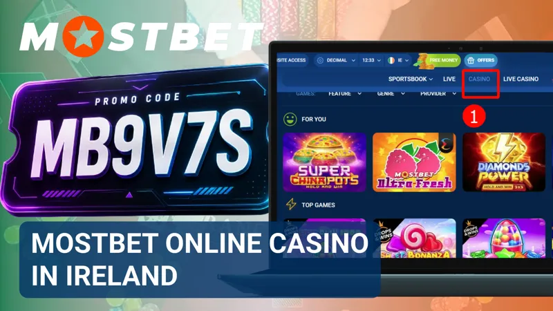 Mostbet online casino lobby for players in Ireland