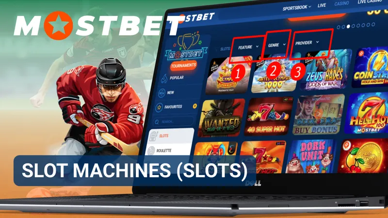Online slot machines available in the Mostbet casino