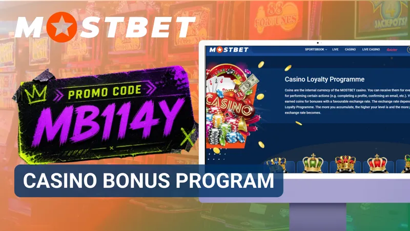 Casino bonus program and rewards in Mostbet